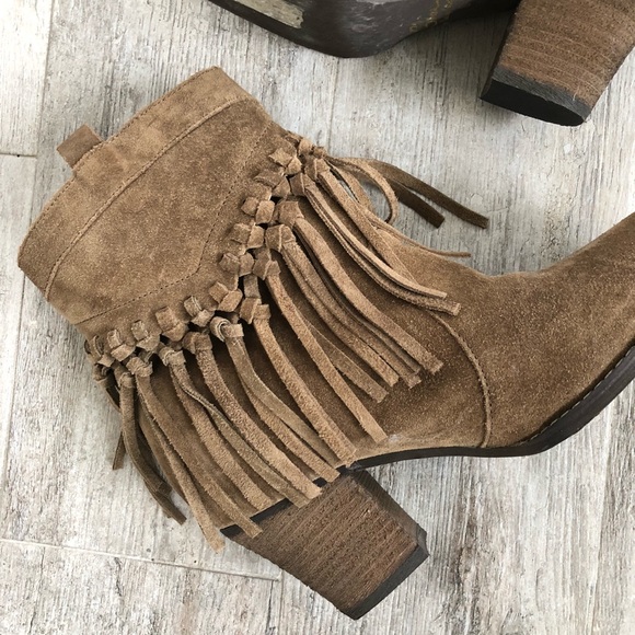 Suede Fringe Booties - Picture 4 of 8